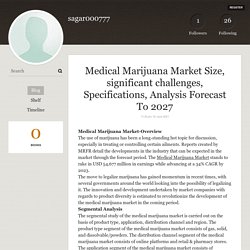Medical Marijuana Market Size, significant challenges, Specifications, Analysis Forecast To 2027 - sagar000777