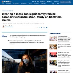 Wearing a mask can significantly reduce coronavirus transmission: Study