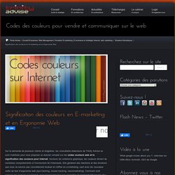 Signification des couleurs en E-marketing et en Ergonomie Web