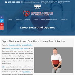 Signs That Your Loved One Has a Urinary Tract Infection