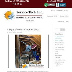 4 Signs of Mold in Your Air Ducts - Service Tech HVAC