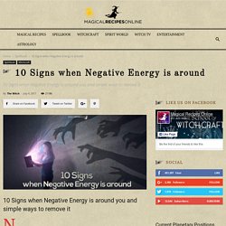 10 Signs when Negative Energy is around