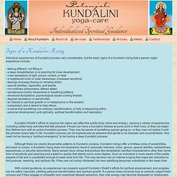 Signs of a Kundalini Rising