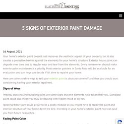 5 Signs of Exterior Paint Damage