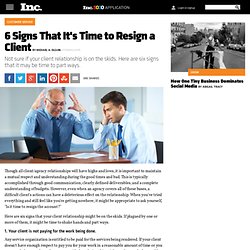 6 Signs That It's Time to Fire a Client