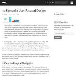 10 Signs of a User-Focused Design