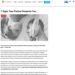 7 Signs Your Partner Respects You