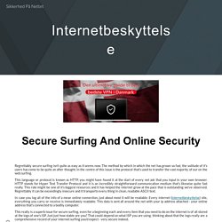Sikkerhed På Nettet