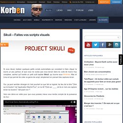 Sikuli – Faites vos scripts visuels