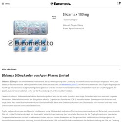 Sildamax 100mg kaufen - ab 0,24€/Pille - Rezeptfrei bestellen