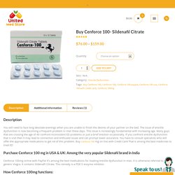 Buy Cenforce 100- Sildenafil Citrate - UnitedMedStore