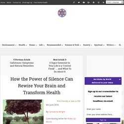 How the Power of Silence Can Rewire Your Brain and Transform Health