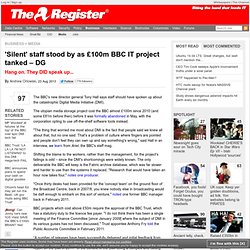 'Silent' staff stood by as £100m BBC IT project tanked – DG