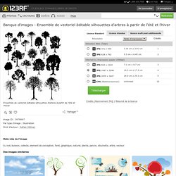 Ensemble De Vectoriel éditable Silhouettes D'arbres à Partir De L'été Et L'hiver Clip Art Libres De Droits , Vecteurs Et Illustration. Image 3978667.