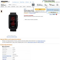 Diesel Watch DZ7164 Black Silicone Strap with Dot Matrix LED Display: Diesel: Amazon.co.uk: Watches