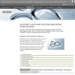 Silicone Fluids and Silicone Emulsions from WACKER - Wacker Chemie AG