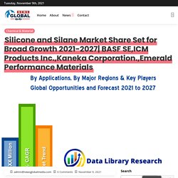 Silicone and Silane Market Share Set for Broad Growth 2021-2027