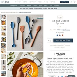 Five Two Silicone Spoons from Food52's Product Line, 3 Colors on Food52