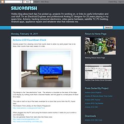 Siliconfish: Arduino LCD Countdown Clock