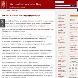 Silk Road International Blog