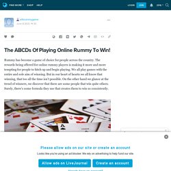 The ABCDs Of Playing Online Rummy To Win! : silkrummygame — LiveJournal