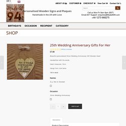 Gifts for Silver Wedding Anniversary