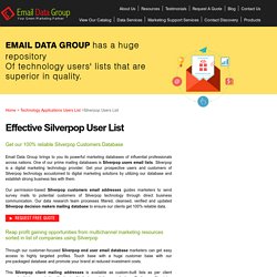 Silverpop User List