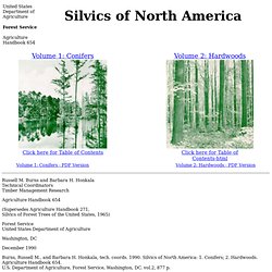 Silvics Manual: Guide To N. American Tree Species