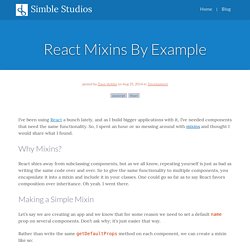 Simble Studios : React Mixins By Example