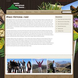Simien Mountains Trails » Mago National park
