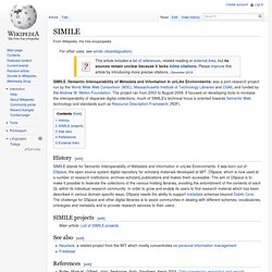 SIMILE - Wikipedia, the free encyclopedia - Iceweasel