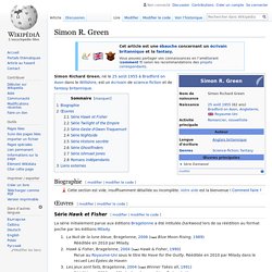 Simon R. Green : Biographie et Bibliographie - Wikipedia