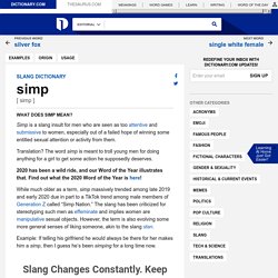 simp - Dictionary.com