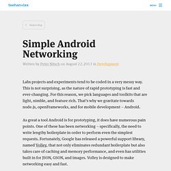 Simple Android Networking