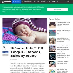 10 Simple Hacks To Fall Asleep In 30 Seconds, Backed By Science