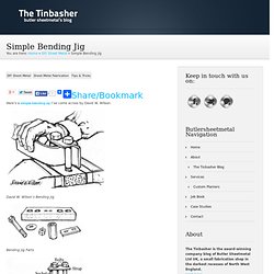 Simple Bending Jig - The Tinbasher