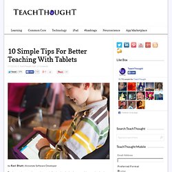 10 Simple Tips For Better Teaching With Tablets