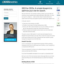 SEO for CEOs: a simple blueprint to optimize your site for search