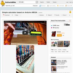 Simple calculator based on Arduino MEGA