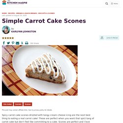 Simple Carrot Cake Scones