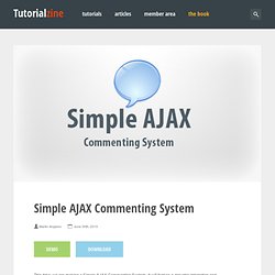 Simple AJAX Commenting System