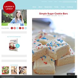 Simple Sugar Cookie Bars