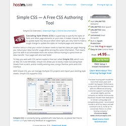 Simple CSS - HostM.com Web Hosting