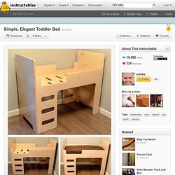 Simple, Elegant Toddler Bed