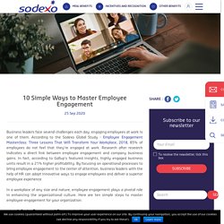 10 Simple Ways to Master Employee Engagement - Sodexo