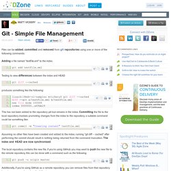 Git - Simple File Management