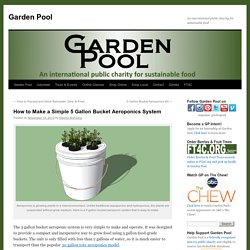 How to Make a Simple 5 Gallon Bucket Aeroponics System
