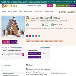 Simple gingerbread house