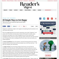 20 Simple Ways to Get Happy