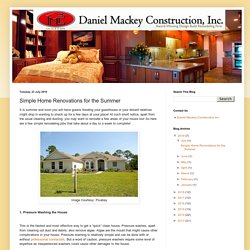 Simple Home Renovations for the Summer